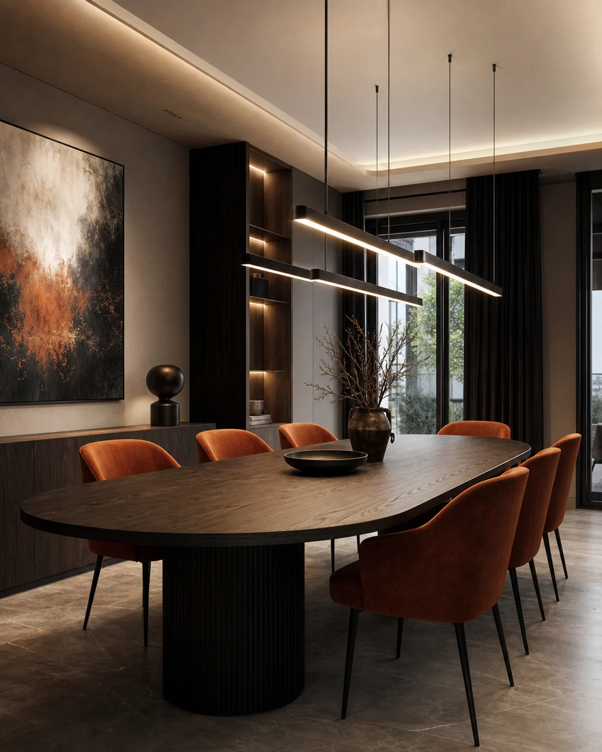 Studio Apartment Divider — Dining area