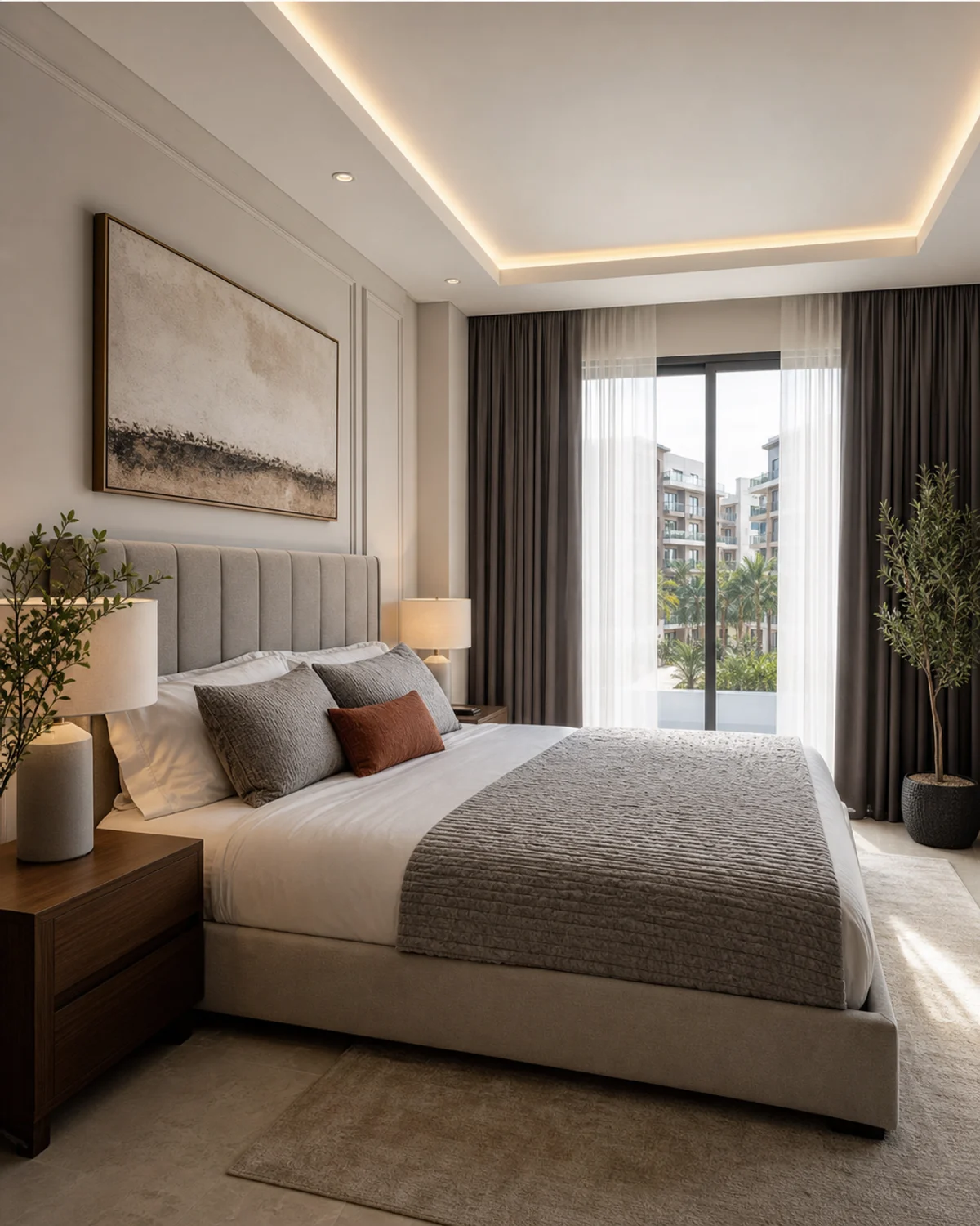 Curtain and Rug Material Story — Bedroom
