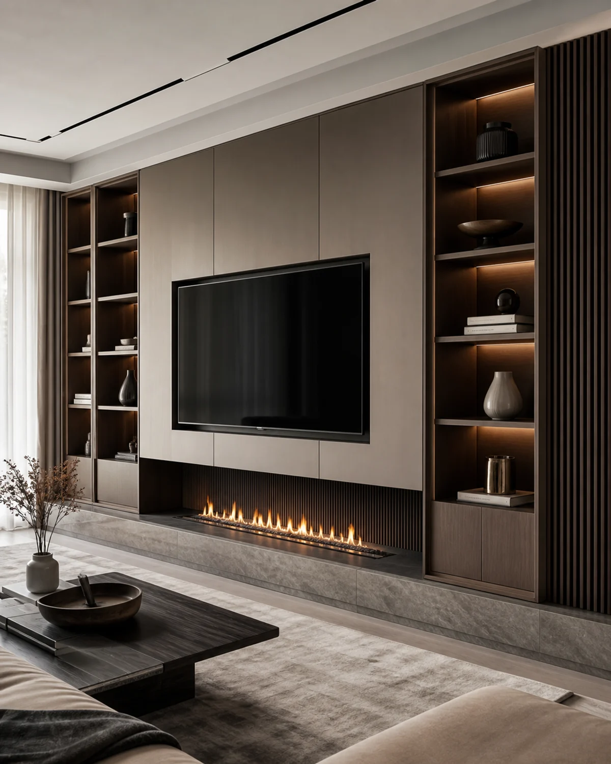 Over-Bed Bridge Wardrobe — Living room
