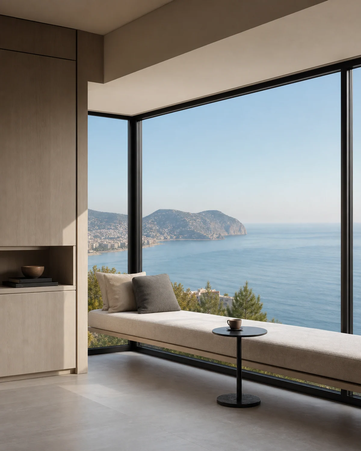 Floating Sea-View Window Daybed — Window corner