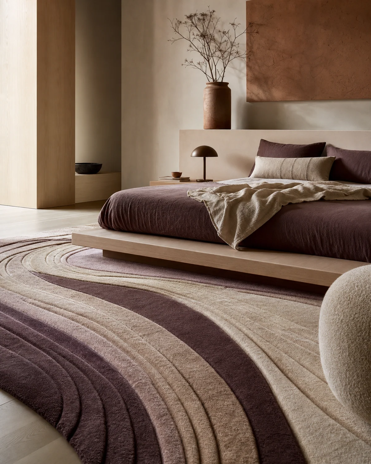 Sculpted Contour Rug for the Bedroom — Bedroom