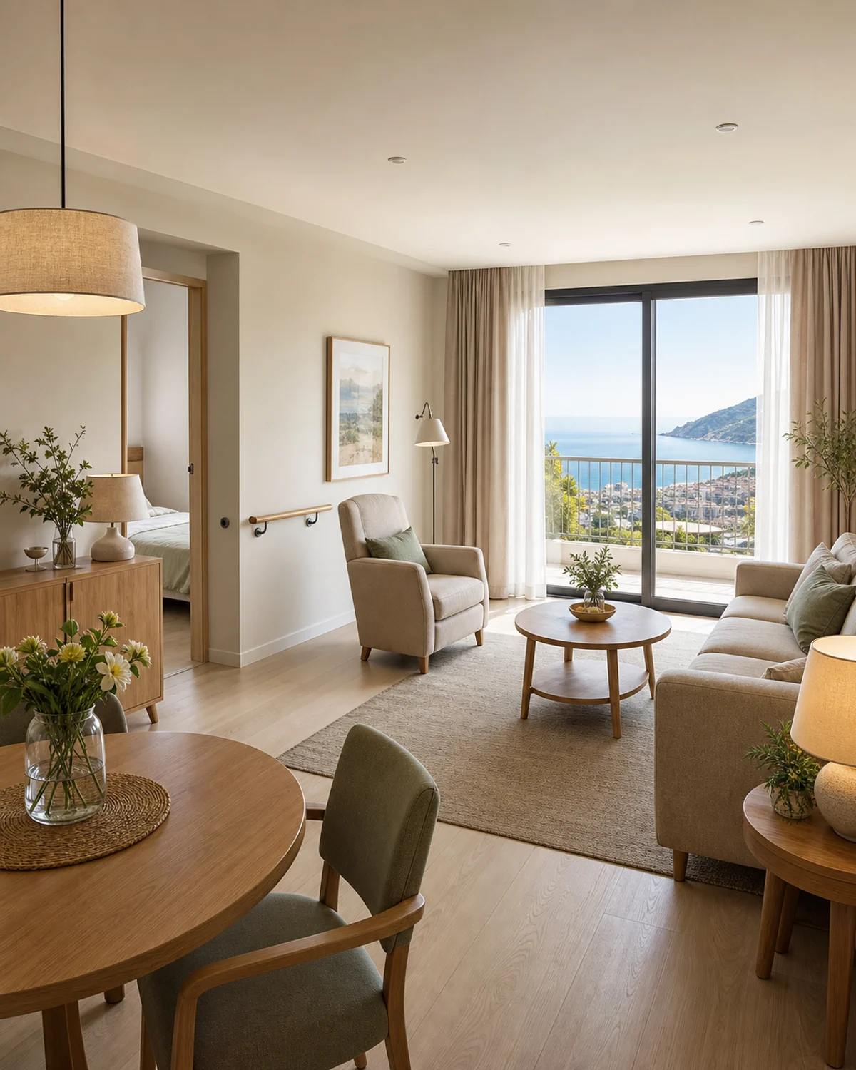 Complete Apartment with Comfortable Access — Living room