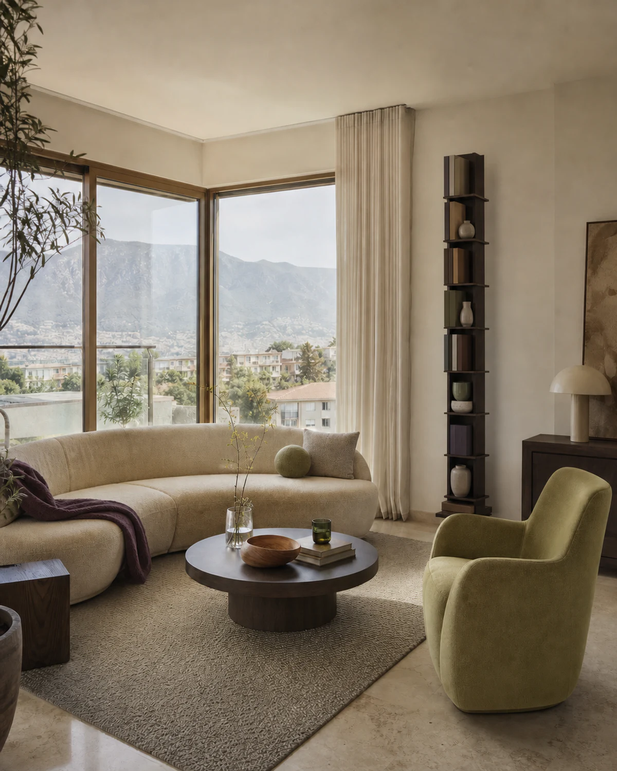 City Lounge with Crescent Sofa — Living room