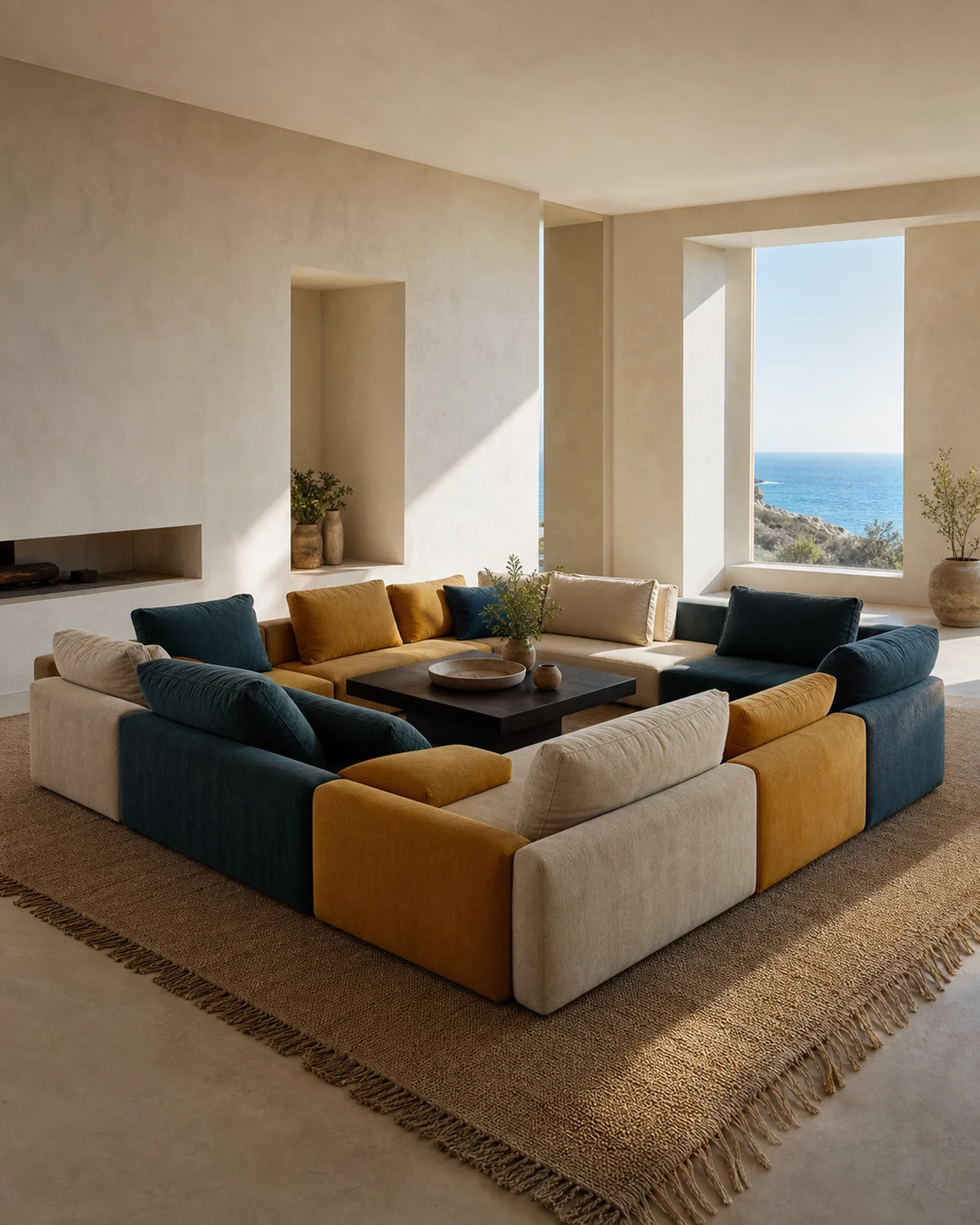 Four-Sided Modular Living Island — Living room