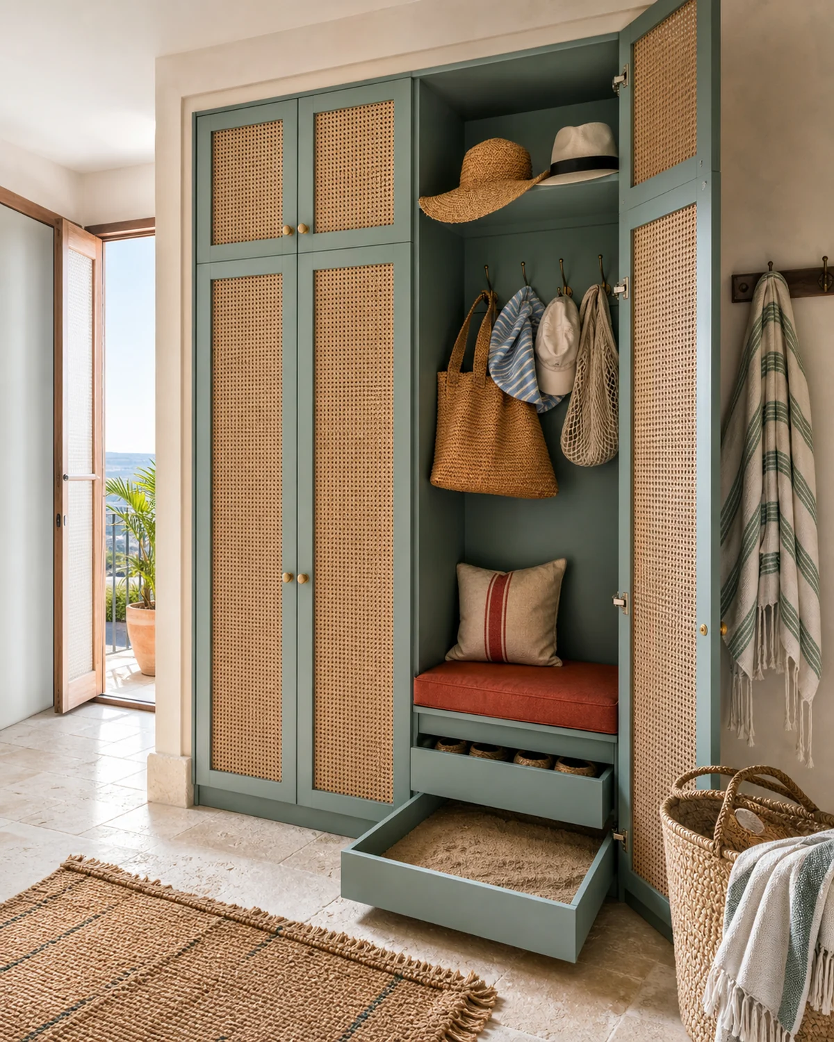 Ventilated Entrance Cabinet for Beach Gear — Entrance hall